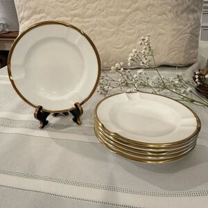 WEDGWOOD California Bone‎ China 6 Piece Set Mini Ashtrays W4377 Made in England